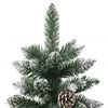 vidaXL Christmas Tree Green and White PVC, Steel Large Collapsible