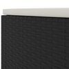 vidaXL Patio Lounge Set Set of 4 Black and cream