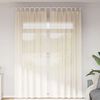 vidaXL Voile Curtains with Tab Top 2 pcs Cream