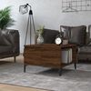 vidaXL Coffee Table Brown Oak Engineered Wood Small Coffee Table