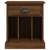 vidaXL Bedside Cabinet Set of 2 Brown Oak Engineered Wood