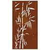 vidaXL Garden Wall Art Rusty Corten Steel 41.3x21.7 in Decorative Inlays