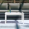 vidaXL Garden Table White Solid wood pine Medium Durable Garden Table