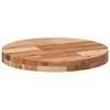vidaXL Table Top Natural Wood Solid Acacia Wood Ø15.7 x 1.6 in Durable