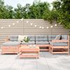 vidaXL Garden Sofa Set Reddish-brown Solid Douglas Fir Wood Large