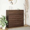 vidaXL Sideboard Brown Oak Engineered Wood 39.4 x 13.8 x 39.0 in