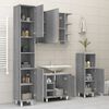 vidaXL Bathroom Cabinet Grey Sonoma Engineered Wood Tall