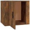 vidaXL Bedside Cabinet Set of 2 Smoked Oak Engineered wood Medium