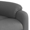 vidaXL Massage Recliner Chair Dark Grey Fabric, Metal, Plywood Single