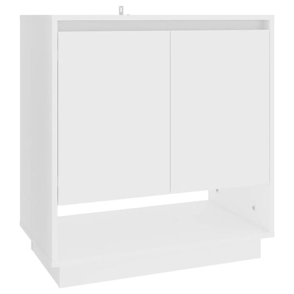 vidaXL Sideboard White Engineered Wood Medium Sideboard Rectangular