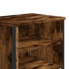 vidaXL Bedside Cabinet Set of 2 Smoked oak Engineered wood, metal Medium