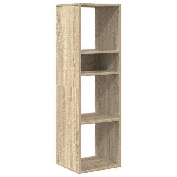 vidaXL Book Cabinet Sonoma Oak Engineered Wood Tall Book Cabinet