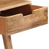 vidaXL Dressing Table Natural Mango Wood Solid Mango Wood, Engineered Wood