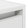 vidaXL Wall-mounted Bedside Cabinet White Engineered wood Small