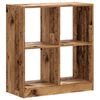 vidaXL Bookcase Old wood Engineered wood Medium Bookcase Rectangular