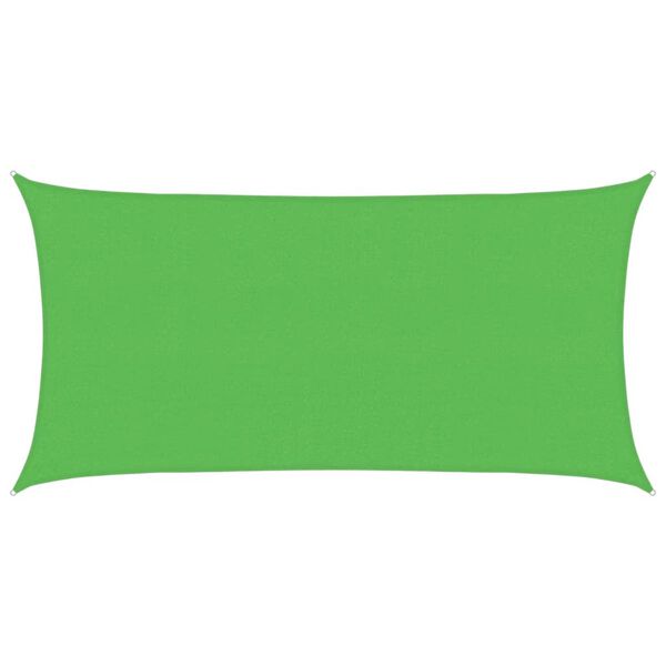 vidaXL Sunshade Sail 1.75 oz/ft&sup2; Light Green 8.2x14.8' HDPE