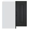 vidaXL Kitchen Wall Corner Cabinet Black Engineered wood Medium