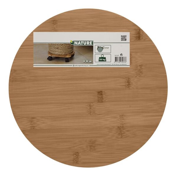 Nature Plant Trolley Brown Bamboo plastic composite &Oslash;11.8 in x 3.1 in