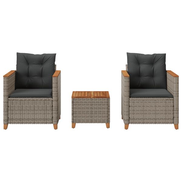 vidaXL Bistro Set Gray, Dark Gray