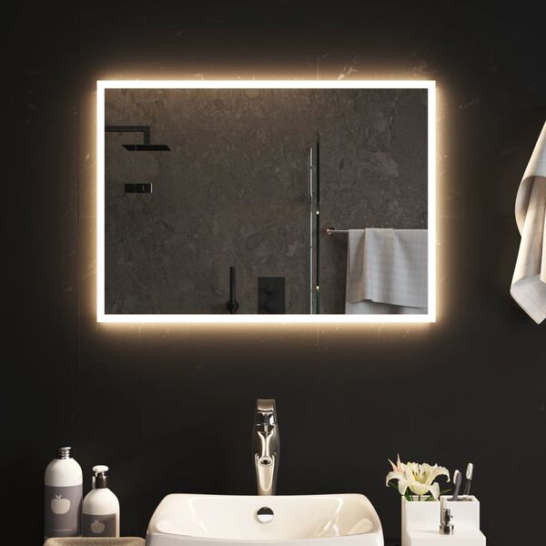 vidaXL LED Bathroom Mirror 19.7"x27.6"