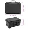 vidaXL Portable Flight Case Black 21.3"x16.3"x11.4" PP