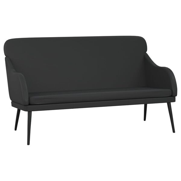 vidaXL Bench Black 43.3"x29.9"x31.5" Faux Leather