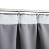 vidaXL Blackout Curtains with Hooks 2 pcs Grey 55.1x96.5"