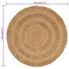 vidaXL Area Rug Natural Jute 100% Jute 47.2 in Diameter
