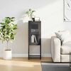 vidaXL Sideboard Black Cold-rolled Steel 42.1 in tall Sideboard