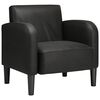 vidaXL Sofa Chair Black Faux Leather, Foam, Spring, Plywood, Plastic