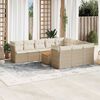 vidaXL Garden Sofa Set Beige