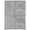 vidaXL Sideboard Concrete Grey Manufactured Wood Medium Sideboard