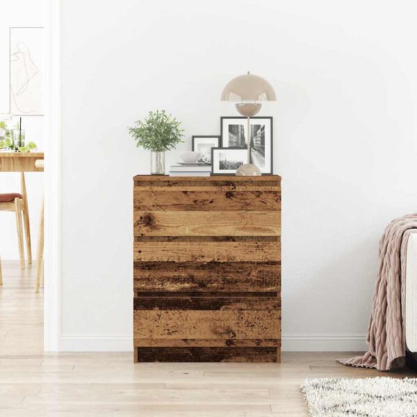 vidaXL Sideboard Old wood Engineered wood 23.6 x 13.8 x 29.9 in