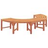vidaXL Tree Bench 2 pcs Brown 160 x 160 x 45cm Solid Eucalyptus wood