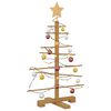 vidaXL Wooden Christmas Tree for Decoration 70.9" Solid Wood Pine