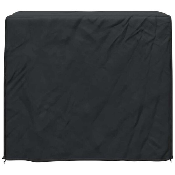 vidaXL Firewood Rack Cover Plain Black 61 x 122 x 106 cm Fabric