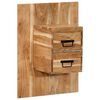 vidaXL Bedside Cabinet Natural Acacia Solid Acacia wood
