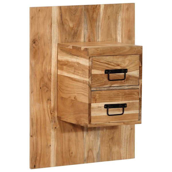vidaXL Bedside Cabinet Natural Acacia Solid Acacia wood