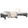 vidaXL Day Bed Grey Solid pine wood Double size Convertible