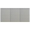 vidaXL Wall-mounted Peg Boards 3 pcs 15.7"x22.8" Steel