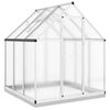vidaXL Greenhouse Silver and transparent