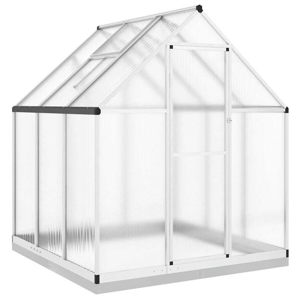 vidaXL Greenhouse Silver and transparent