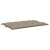 vidaXL Garden Bench Cushion Set of 2 Taupe Oxford Fabric (100% polyester)