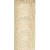 vidaXL Cat Tree Dark grey Engineered wood, plush, sisal Medium