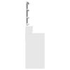 vidaXL Dressing Table White Engineered wood, glass Medium Dressing Table