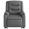 vidaXL Electric Stand up Massage Recliner Chair Gray Faux Leather