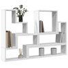 vidaXL Wall Shelf White Engineered Wood 37.8 x 4.7 x 25.2 in