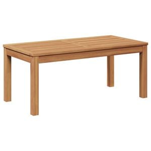 vidaXL Garden Table Natural 95 x 45 x 40 cm Solid teak wood