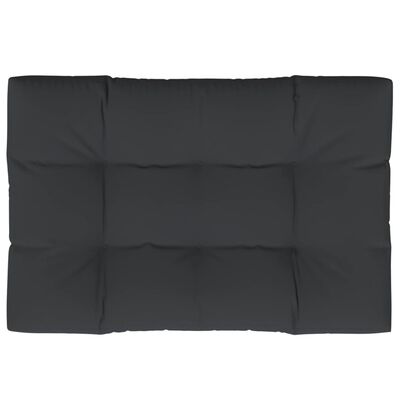 vidaXL Pallet Cushion Black 47.2"x31.5"x4.7" Fabric