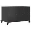 vidaXL TV Cabinet Black Cold-rolled steel Compact TV Cabinet